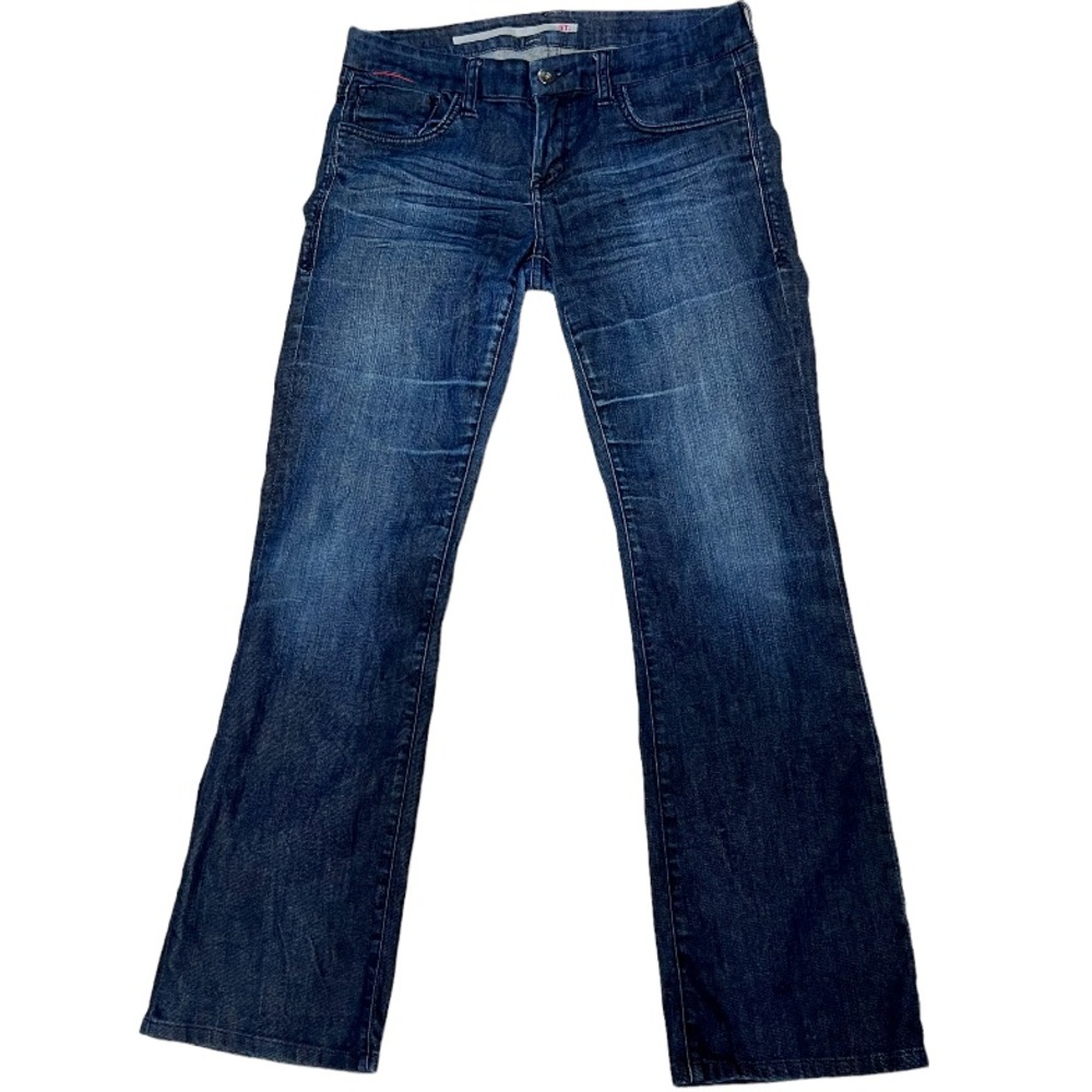 !it Curvy Slim Boot Jeans Womens W28 Dark Wash Stretch Mid Rise Bootcut